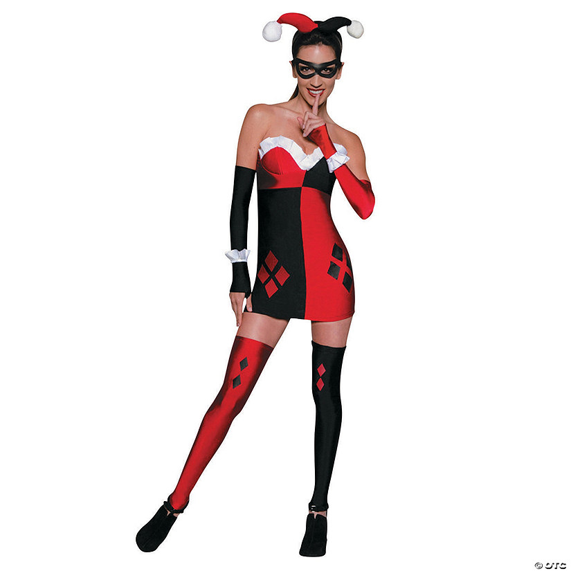 Women&#8217;s Harley Quinn Costume - Large Image