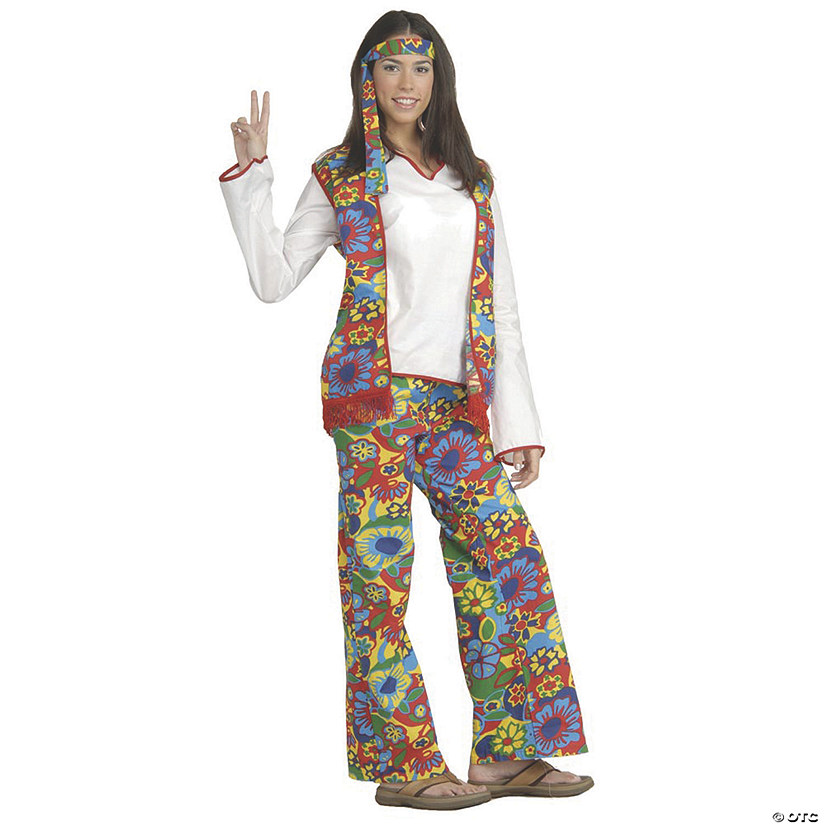 Women&#8217;s Hippie Dippie Costume - Standard Image