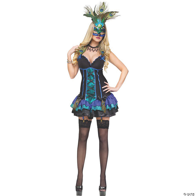 Women&#8217;s Midnight Peacock Costume - Extra Small Image