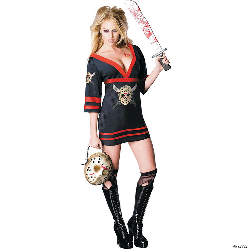 Women&#8217;s Miss Sexy Friday the 13th Voorhees Costume - Extra Small Image