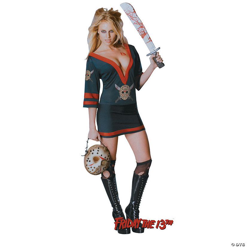 Women&#8217;s Miss Sexy Friday the 13th Voorhees Costume - Large Image