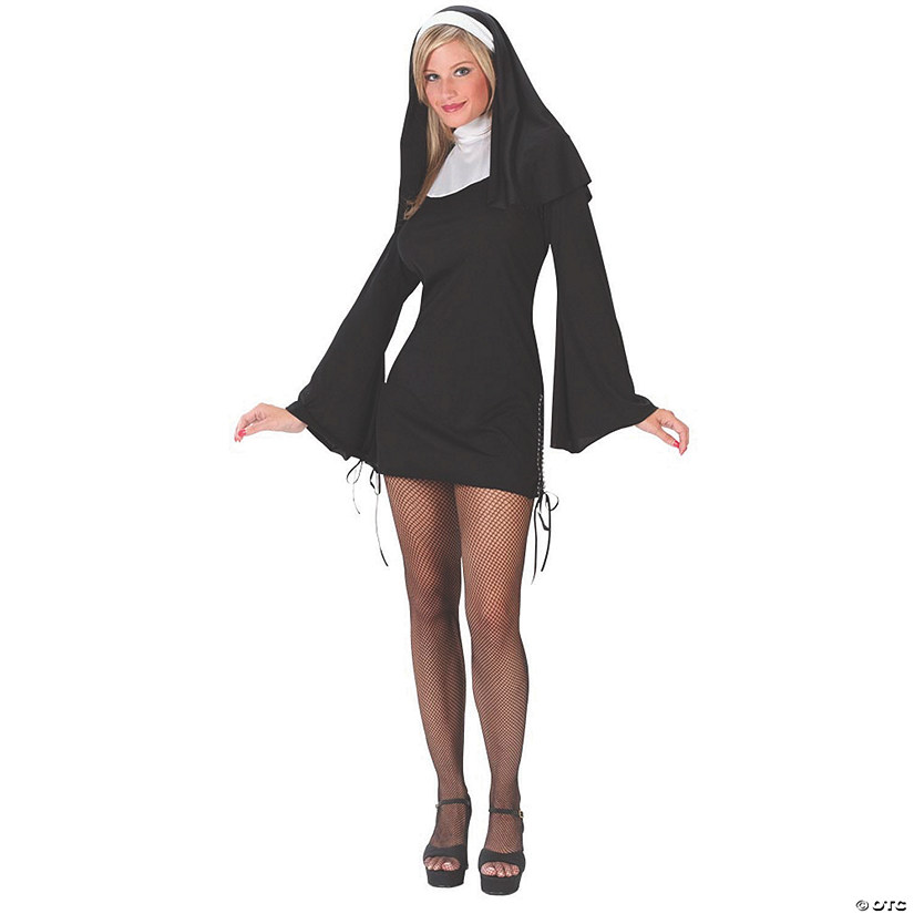 Women&#8217;s Naughty Nun Costume - Medium/Large Image