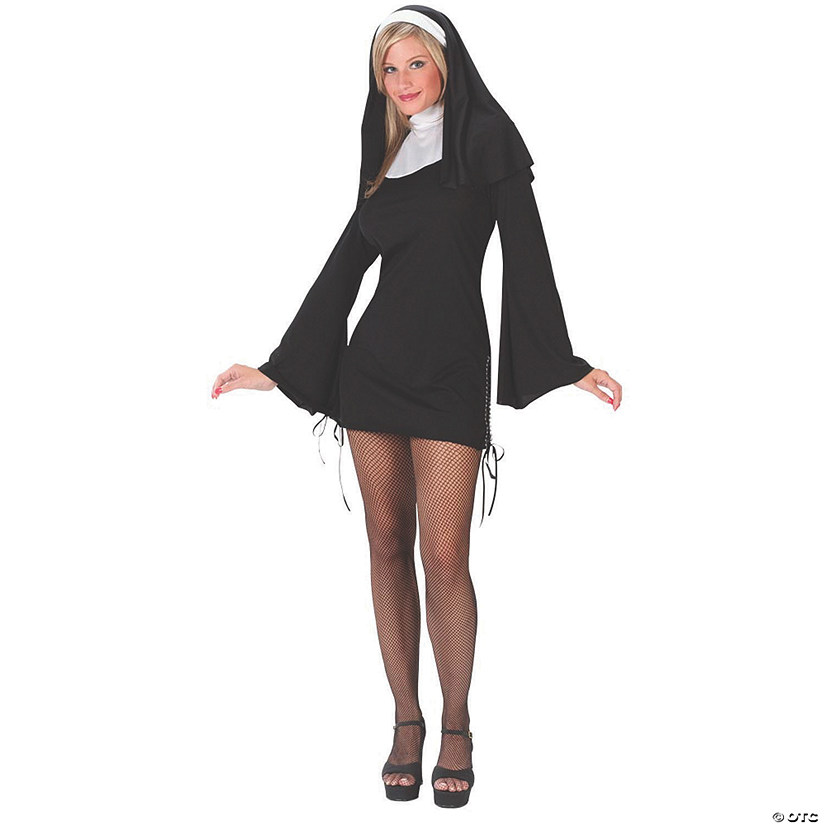 Women&#8217;s Naughty Nun Costume - Small/Medium Image