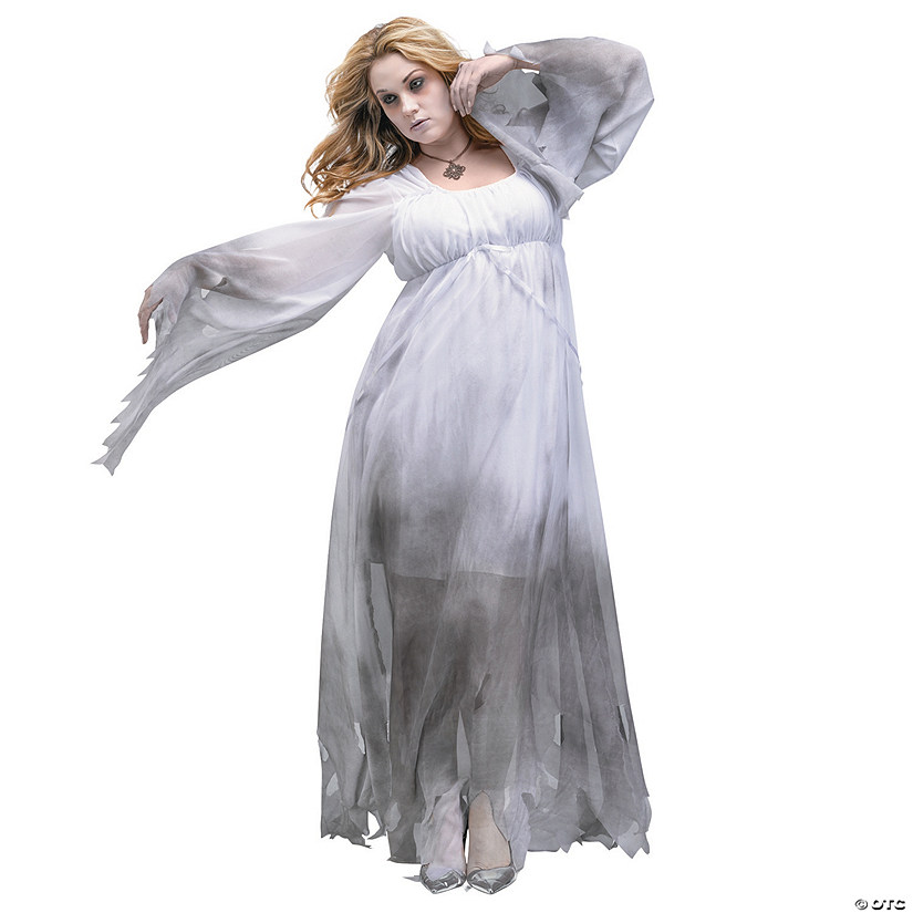 Women&#8217;s Plus Size Gothic Ghost Costume - XXXL Image