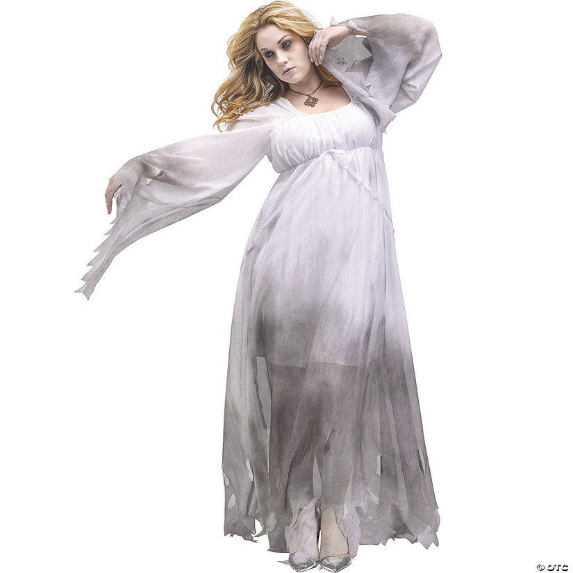 Women&amp;#8217;s Plus Size Gothic Ghost Costume Image
