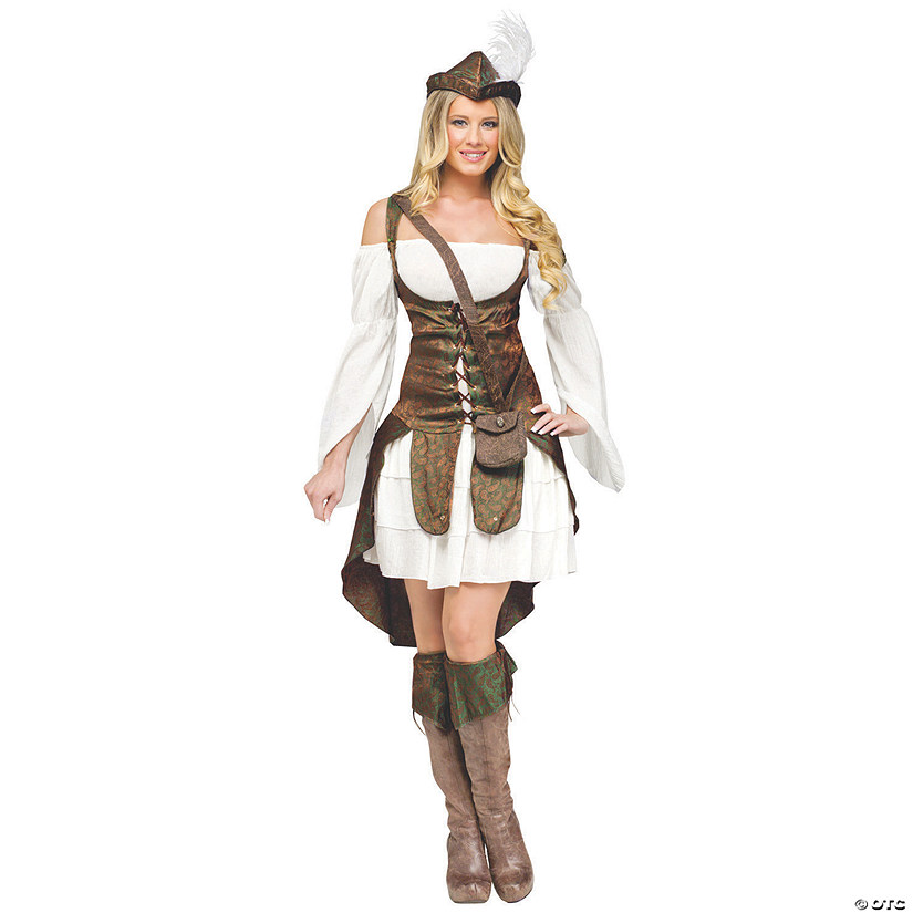 Women&#8217;s Robin Hood Costume - Large Image