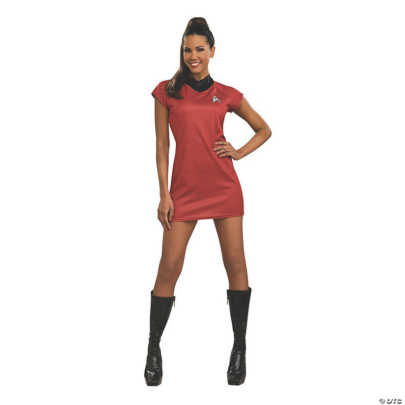 Women&#8217;s Star Trek&#8482; Movie Red Dress Uniform Costume - Small Image