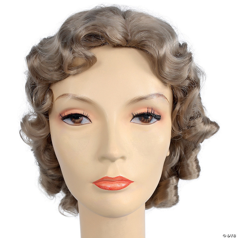Women's 1930s Fingerwave Fluff Wig Halloween Express