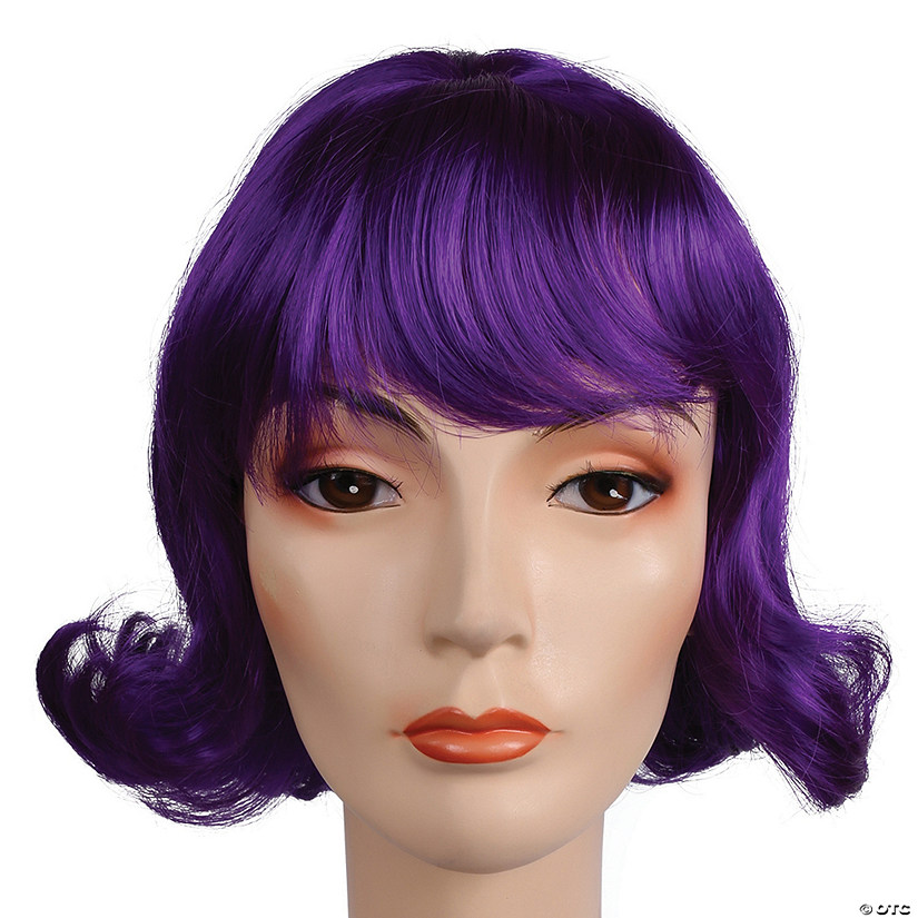 Women's 60s Short-Haired Flip Wig with Bangs Image