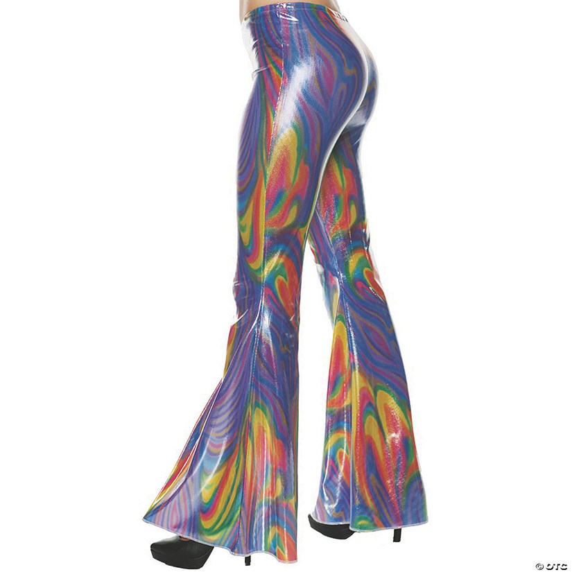 Women's 70's Swirl Bell Bottom Pants - Small/Medium Image