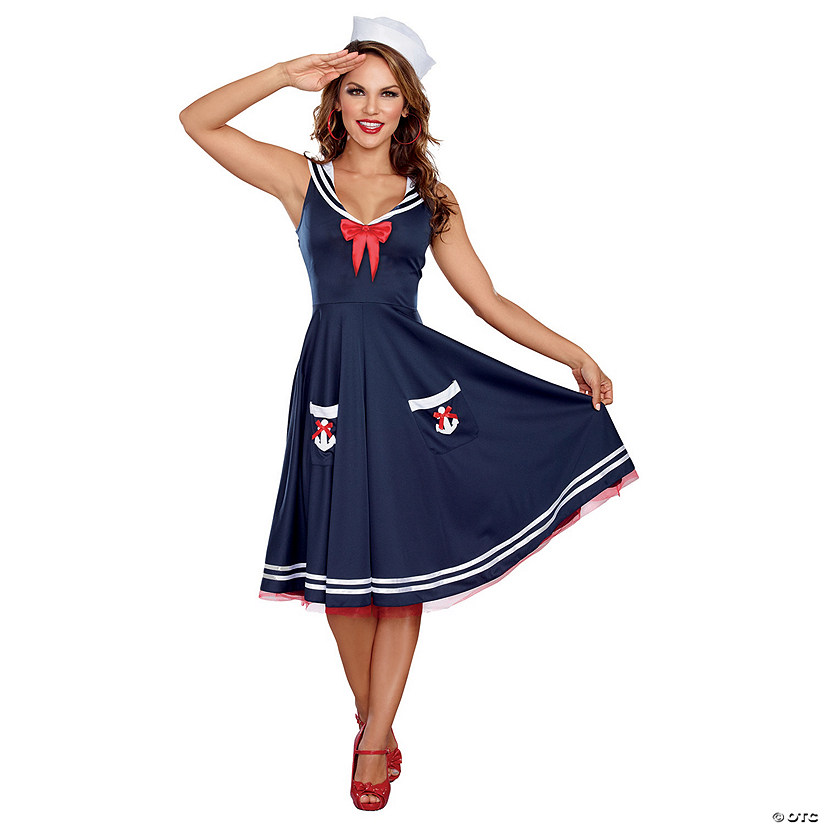 Women's All Aboard Costume Image