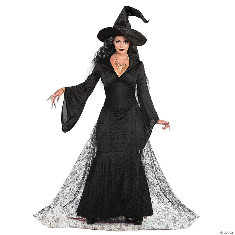 Women's Black Mist Witch Costume - Medium/Large Image