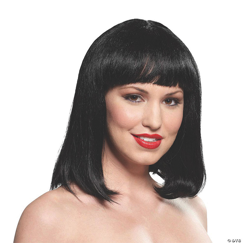 Women's Black Page Boy Wig Halloween Express