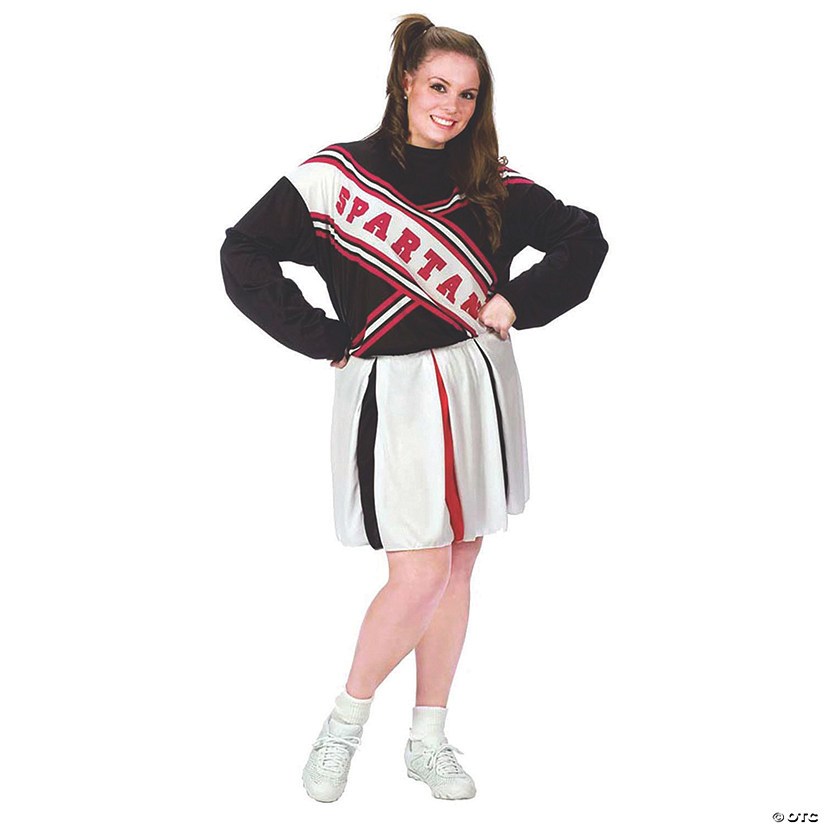 Women's Cheerleader Spartan Girl Costume Image
