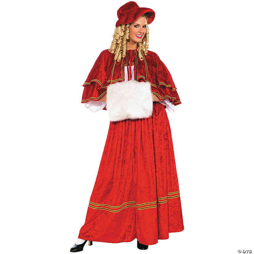 Women's Christmas Caroler Costume - Medium Image