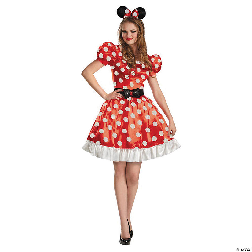Women's Classic Red Minnie Mouse&#8482; Costume - Large Image