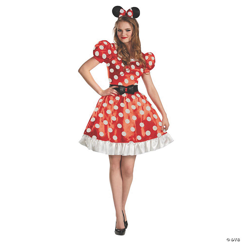 Women's Classic Red Minnie Mouse&#8482; Costume - Medium Image