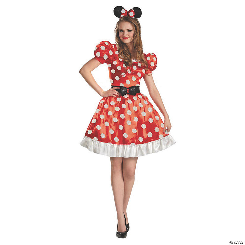 Women's Classic Red Minnie Mouse&#8482; Costume Image