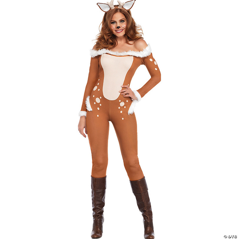 Women's Darling Deer Costume Image