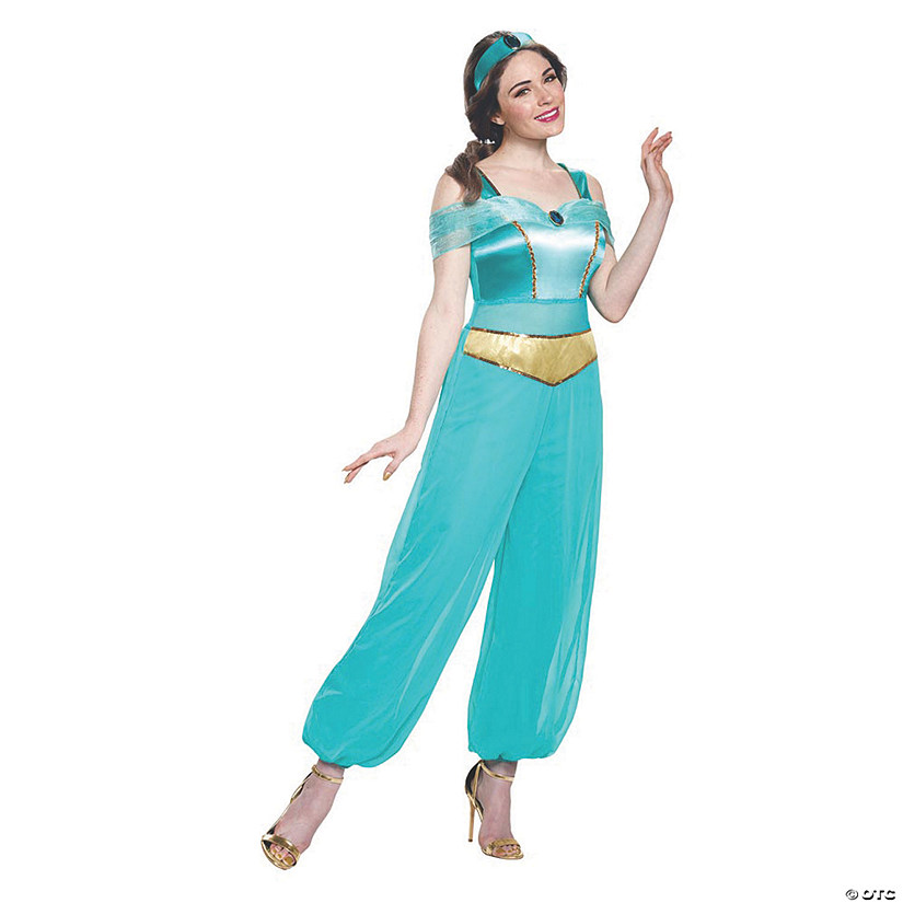 Women's Deluxe Aladdin&#8482; Jasmine Costume - Medium Image