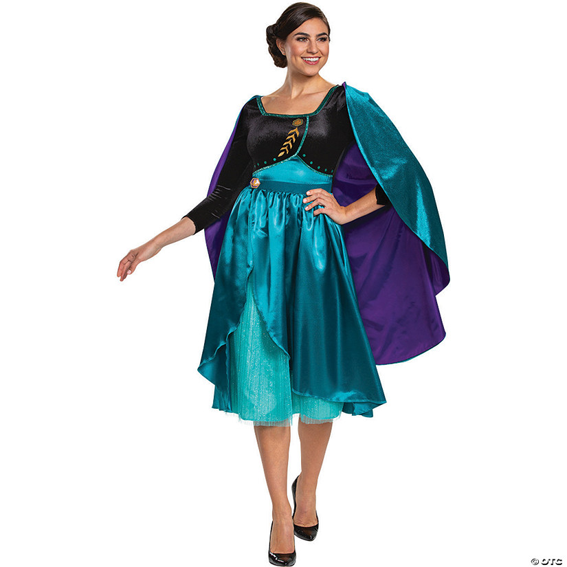 Women's Deluxe Frozen 2 Queen Anna Costume &#8211;&#160;Large Image