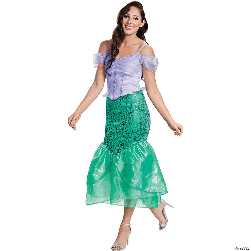 Women's Deluxe Little Mermaid Ariel Costume &#8211; Large Image