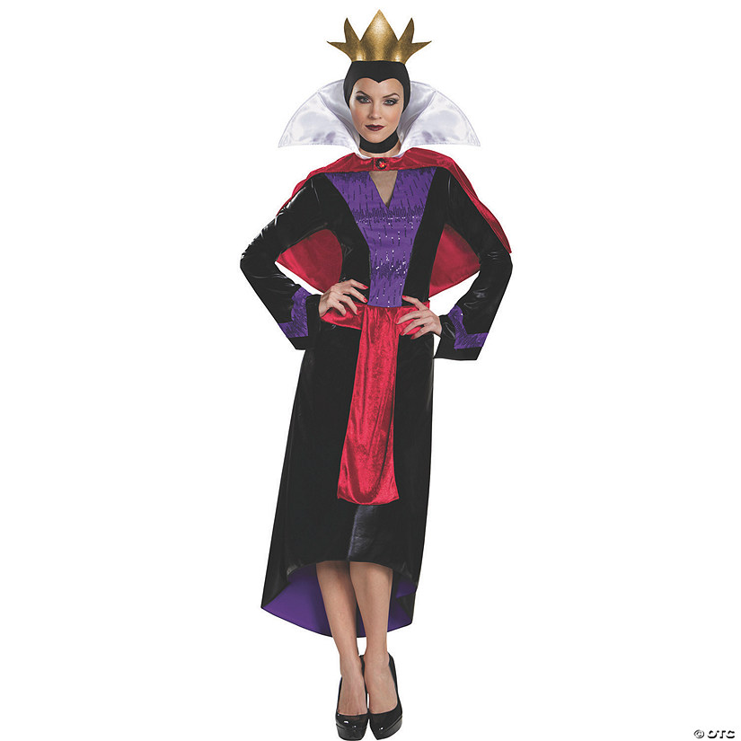 Women's Deluxe Plus-Size Snow White Evil Queen Costume Image