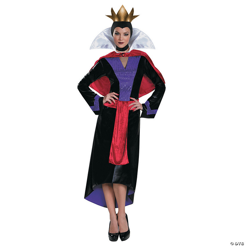 Women's Deluxe Snow White Evil Queen Costume - Medium Image