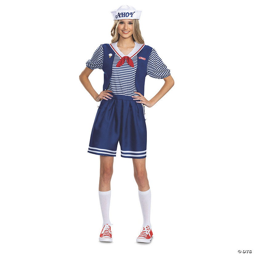 Women's Deluxe Stranger Things&#8482; Robin Scoops Ahoy Costume Image