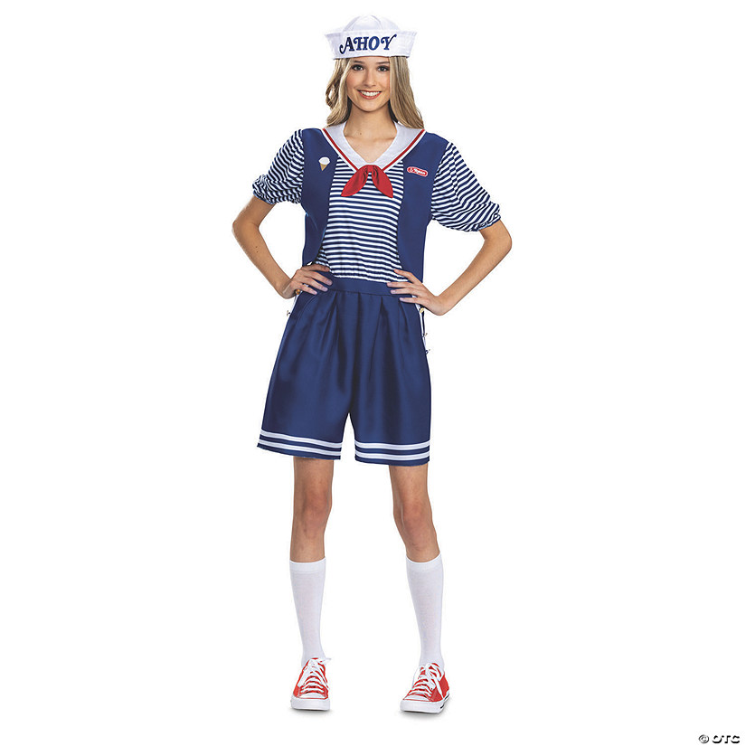 Women's Deluxe Stranger Things&amp;#8482; Robin Scoops Ahoy Costume Image