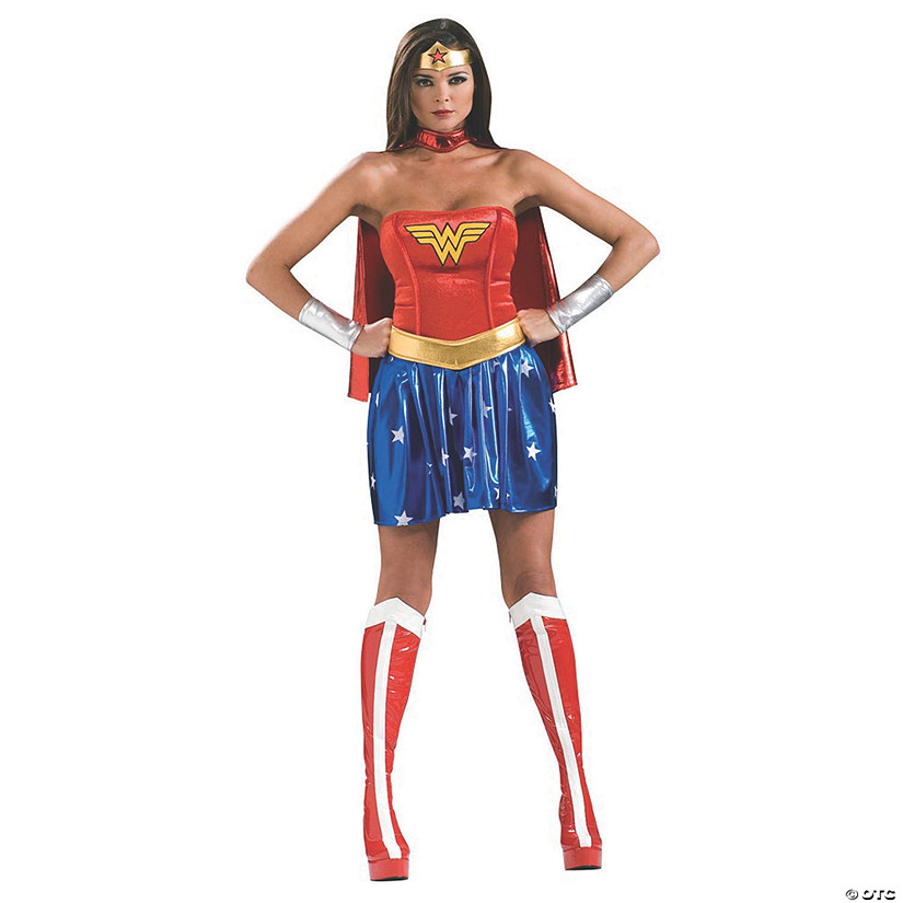 Women's Deluxe Wonder Woman Costume - Large Image