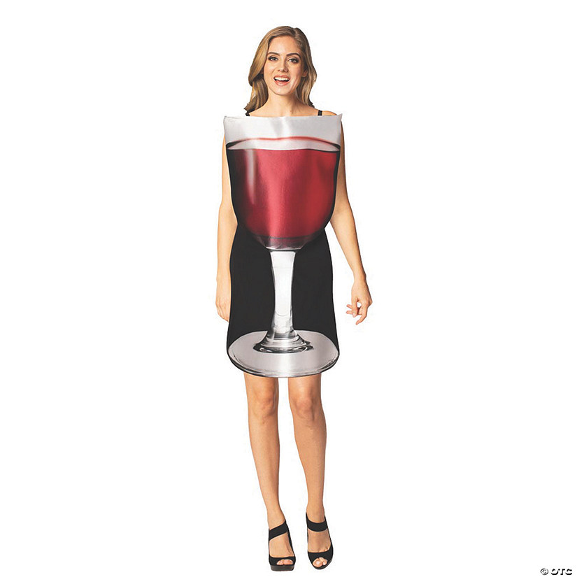 Women's Get Real Glass of Wine Costume Image
