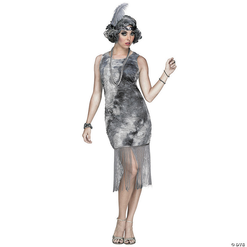 Women's Ghostly Flapper Costume Image