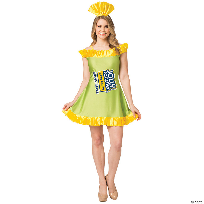 Women's Green Apple Jolly Rancher&amp;#174; Candy Dress Costume Image