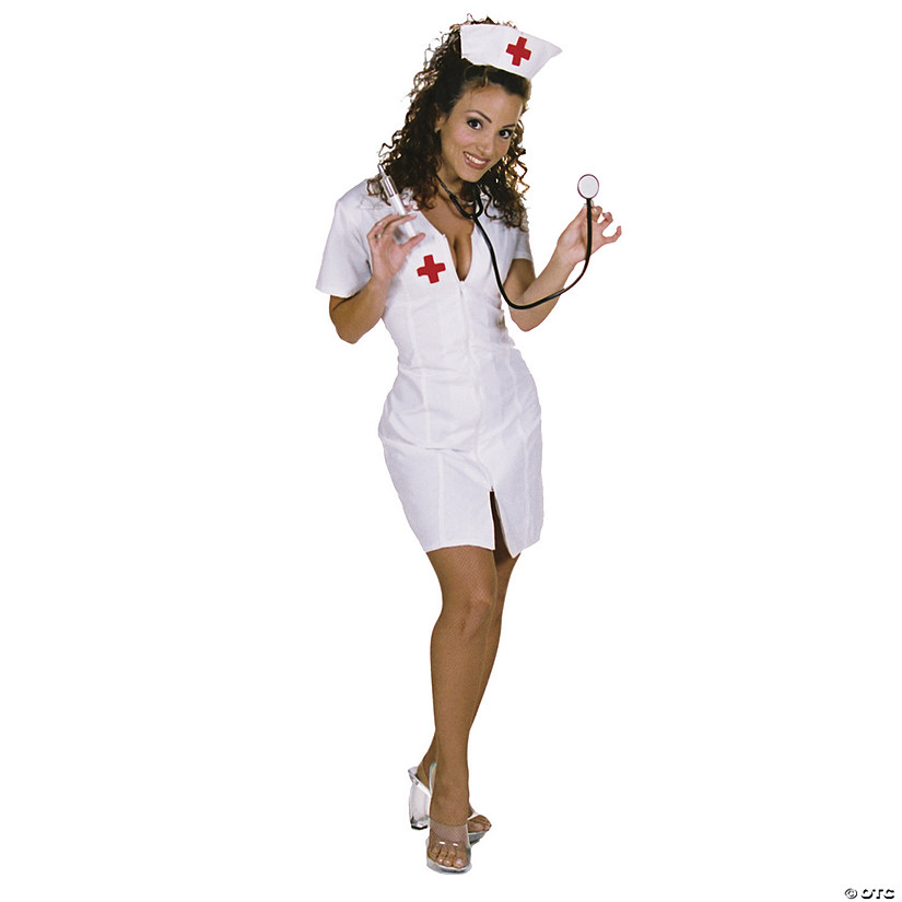 Women's Hot Flash Nurse Costume Image