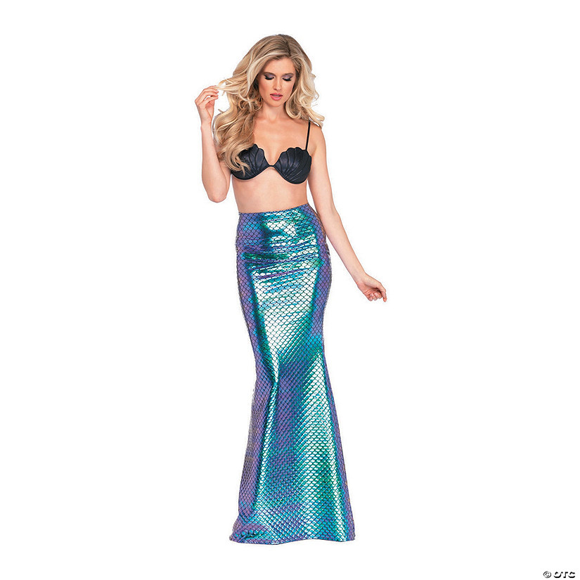 Women's Iridescent Scale Mermaid Skirt - Small Image