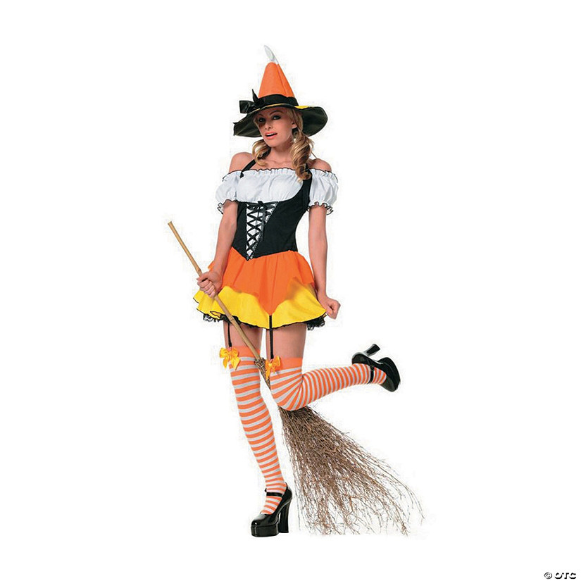Women's Kandy Korn Sexy Witch Costume - Small Image