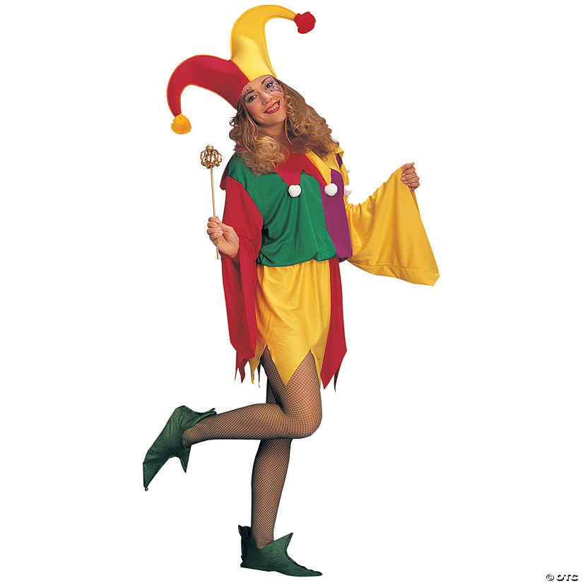 Women's Kings Jester Costume Image