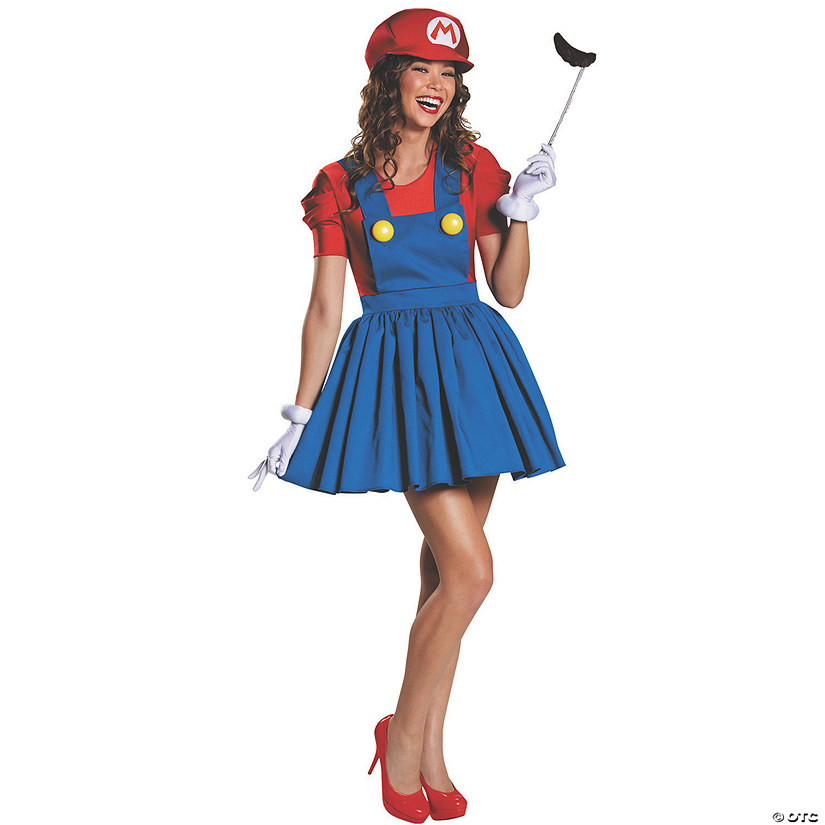 Women's Mario Skirt Costume - Large Image