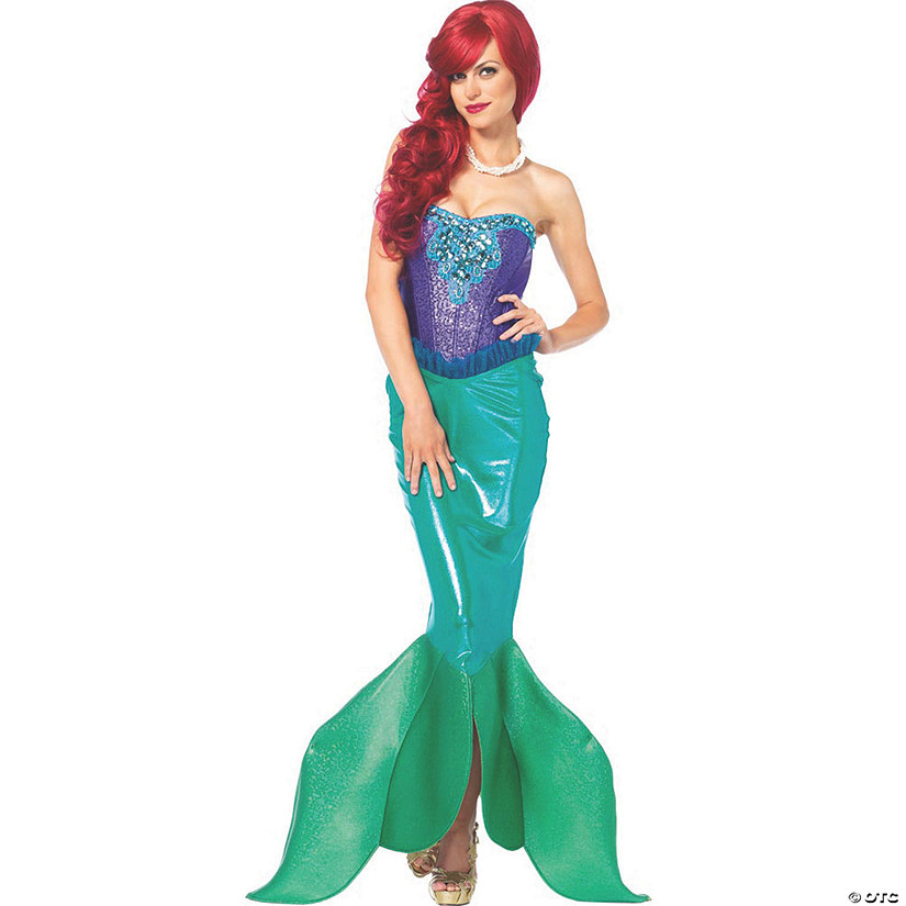 Women's Mermaid Deep Sea Siren Costume - Small Image
