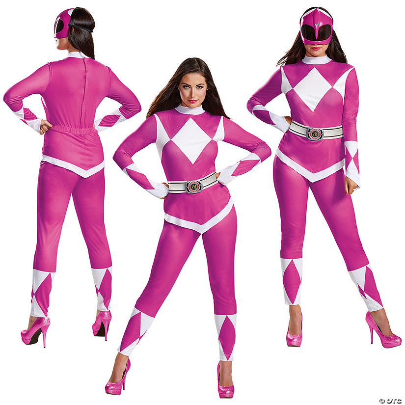Women's Mighty Morphin Power Rangers Deluxe Pink Ranger Costume Image