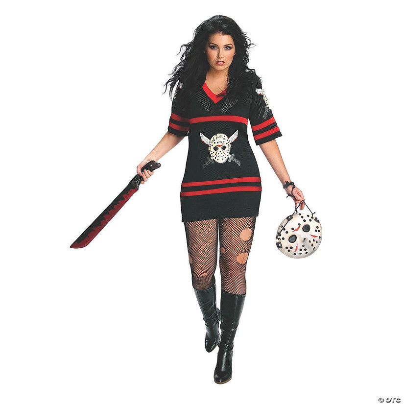 Women's Miss Sexy Voorhees Plus Size Costume Image