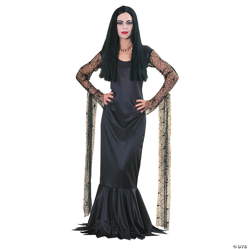 Women's Morticia Addams Family Costume - Medium Image