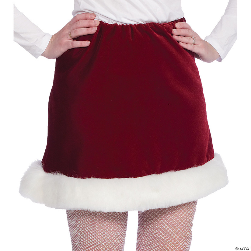 Women's Mrs. Santa Velveteen Skirt - One Size Fits Most Image