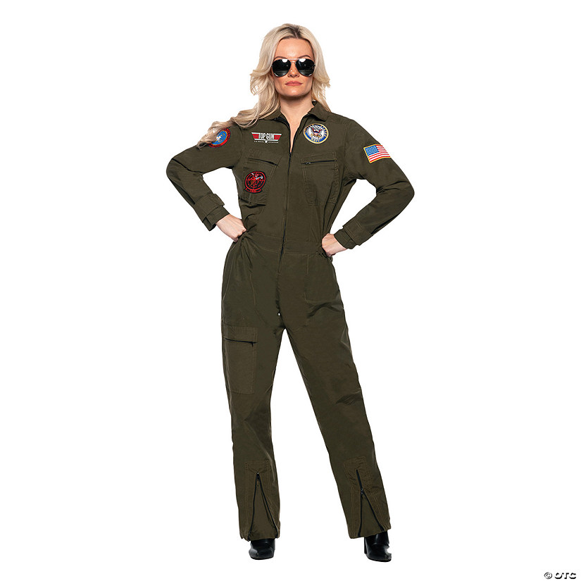 Women's Navy Top Gun Jumpsuit Image