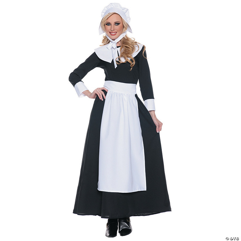 Women's Pilgrim Costume - Small Image