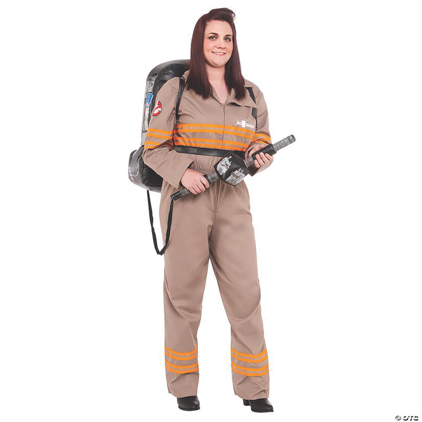 Women's Plus Size Deluxe Ghostbusters Costume Image