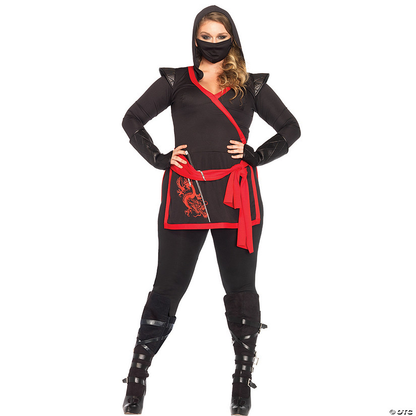 Women's Plus Size Ninja Assassin Costume Image