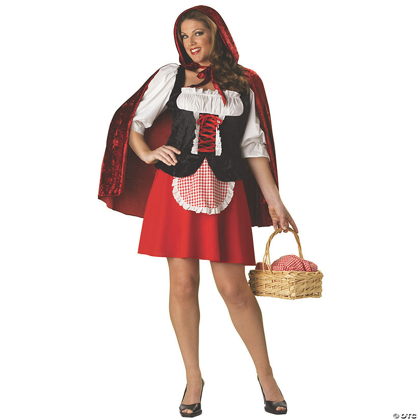Women's Plus Size Red Riding Hood Costume Image
