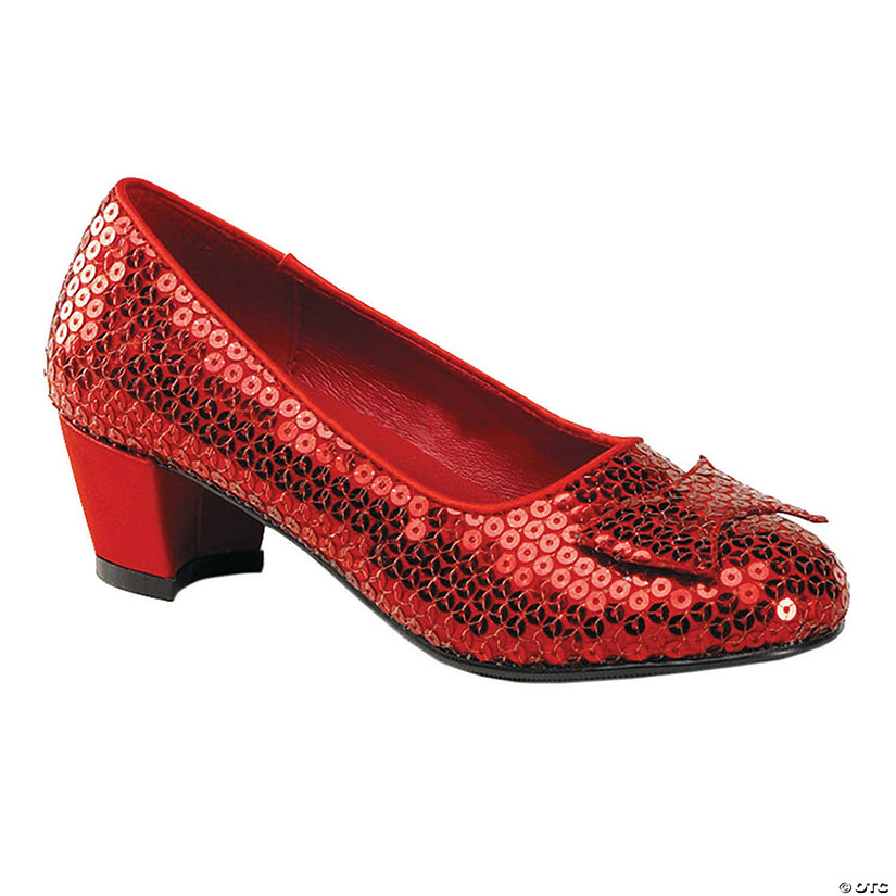 Women's Red Sequin Shoes Image